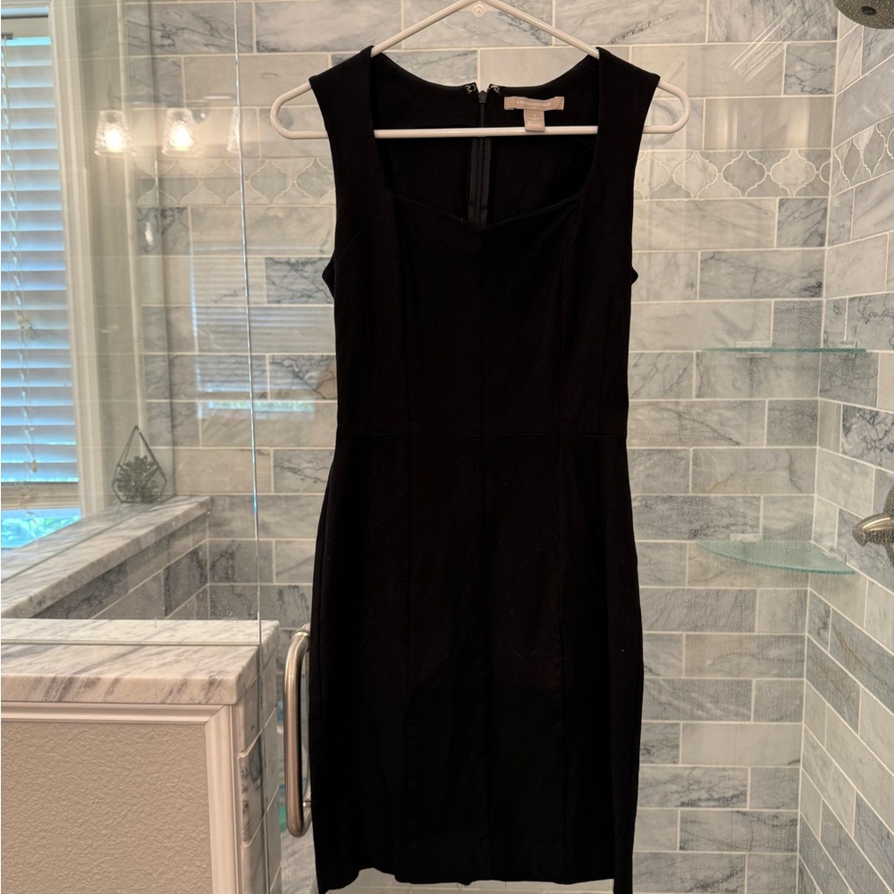 Banana Republic Black Sheath Mini Dress Scoop Neck